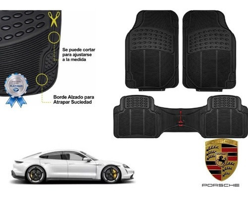 Tapetes Uso Rudo Negros Rd Porsche Taycan Turbo S 2020