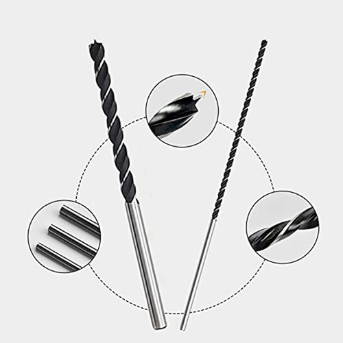 Juego De 7 Brocas Extralargas Para Madera, 12 Pulgadas Y 30