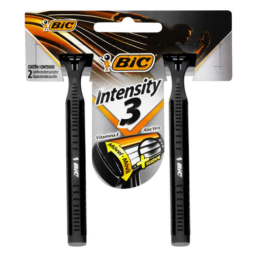 Barbeador BIC Intensity 3 descartável 2 un