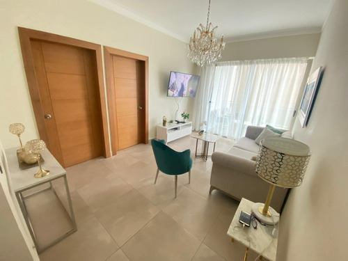 Imagen 2 de 22 de La Esperilla - Apartamento En Alquiler Amueblado - Código: Man-00110 Piso 5 2 Habitaciones Balcón Sala Comedor Lobby Área Social Con Bbq Piscina Gimnasio Área Infantil Salón De Eventos