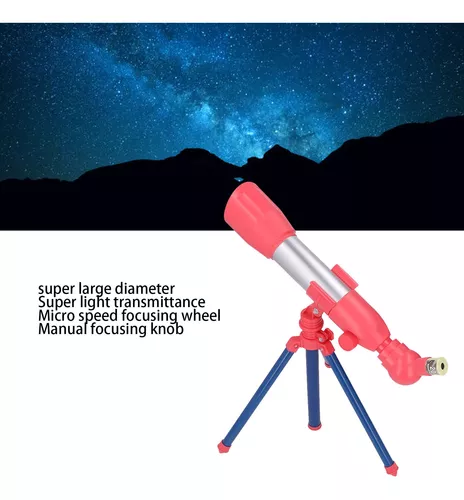 Telescopio Para Niños, Perilla Manual De Gran Apertura Telescopio Educativo  Interesante Para Niños Visualización HD Para Regalo ANGGREK Otros