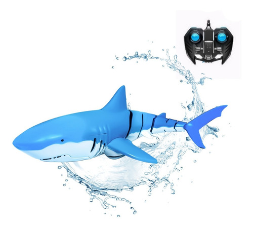 Tiburón A Control Remoto Helices Para Uso En El Agua 38cm D