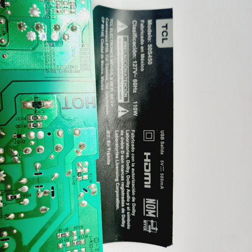 Tarjeta Fuente Tcl 50s450 (Usado)