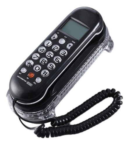 Teléfono De Pared Con Cable Con Base De Cristal (bk) B365 Mi