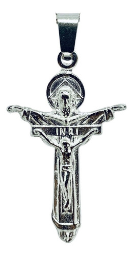 Cruz De La Santísima Trinidad Lisa Mod2 (deperlá Plata)