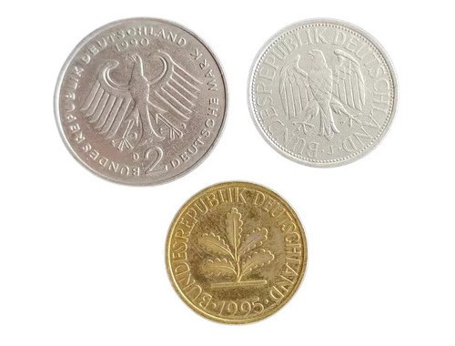2 Marcos Alemania 1988 Mas 1 Marco 1974 Más Moneda Obsequio 