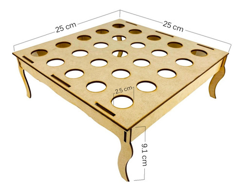 Imagen 4 de 10 de Kit Candy Bar Mdf Mesa De Postres Dulces Mobiliario Fiesta