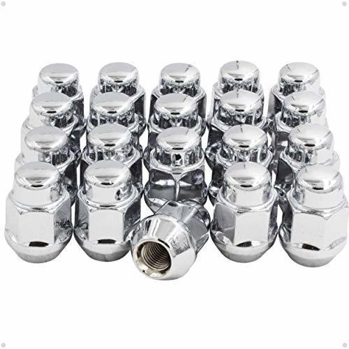 Perno, Set Of 20 Lug Nut Closed End Bulge Acorn Lug Nuts 1.3