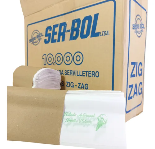 Servilleta Intercalada Zigzag P/servilletero Helad X 10.000u