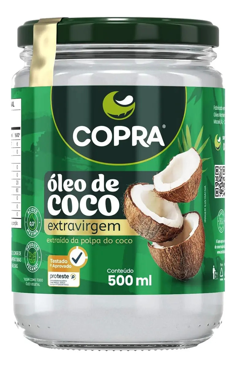 Óleo de Coco Extra Virgem 500ml