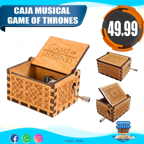 Caja Musical  Game Of Thrones Juego De Tronos