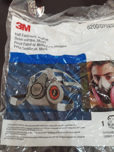 Imagen 2 de 2 de Mascara Anti Gas: Pieza Facial De Media Cara, Mediana
