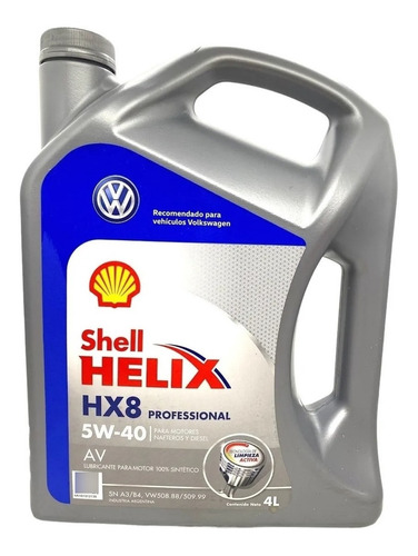 Aceite Sintetico Puro  Shell Helix Hx8 5w40 X4 L  Original 