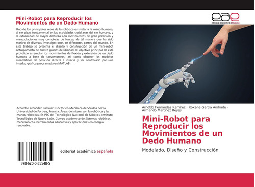 Libro: Mini-robot Para Reproducir Los Movimientos De Un Dedo