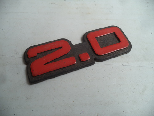 Emblema Traseiro 2.0 Vermelho Monza 91 A 96 Kadett 89 A 95