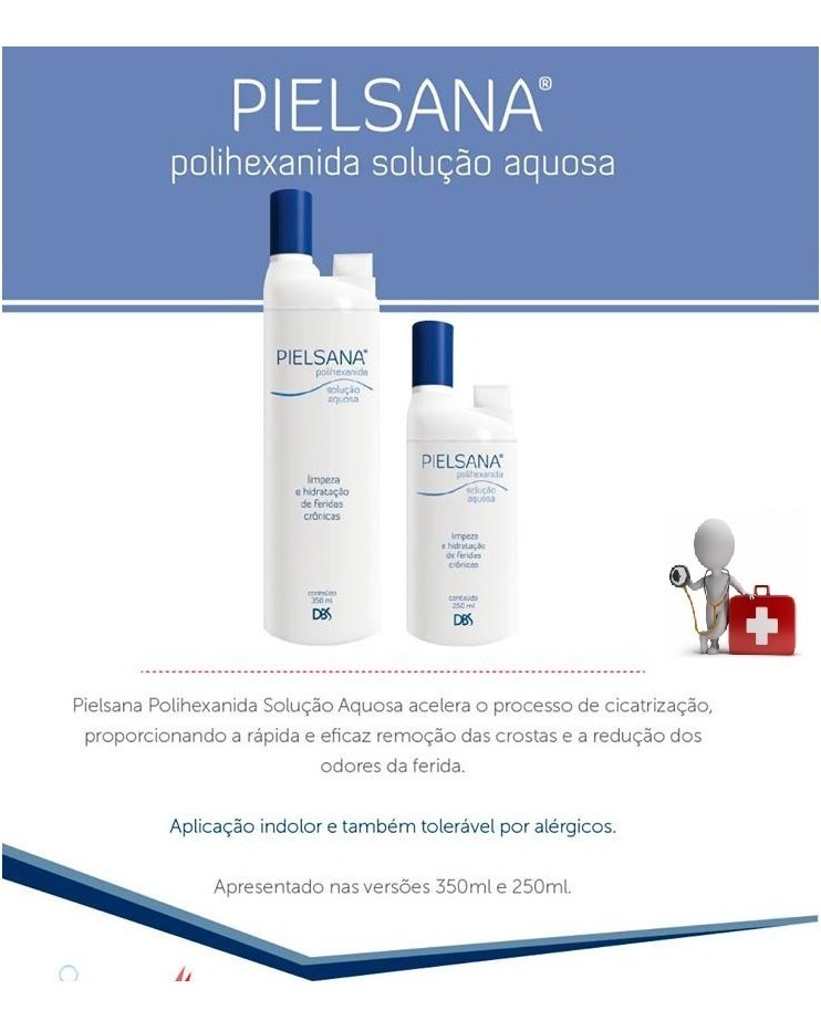Pielsana Solução Aquosa Phmb Polihexanida Pielsana Polihexanida Phmb Solução Aquosa350ml Tipo Protosan