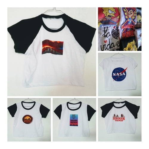 Remera Mujer Sirenita Y Princesas Retro Disney Pack X 10
