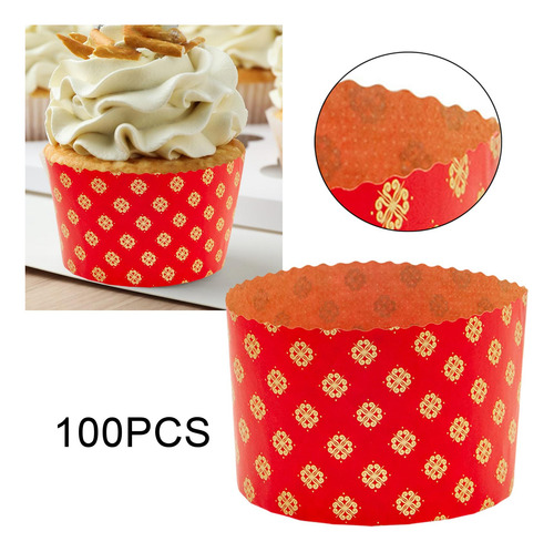 100 Tazas Para Hornear Magdalenas Tipo Panettone, 13,5 Cm X