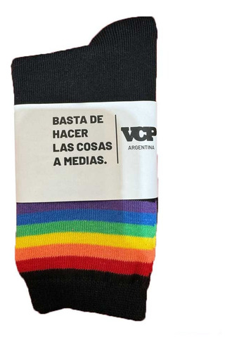 Medias Vcp Van Como Piña Mid Rainbow 40-45 0046