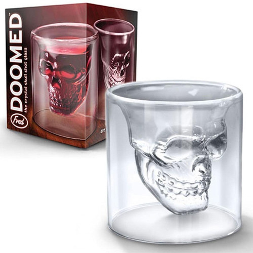 Copo Caveira | Skull Doomed | Shot | Vidro | Para Bar | 75ml