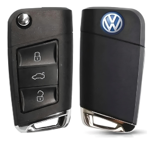 Chave Canivete Gol G5 Fox Polo Adaptação 3 Botões
