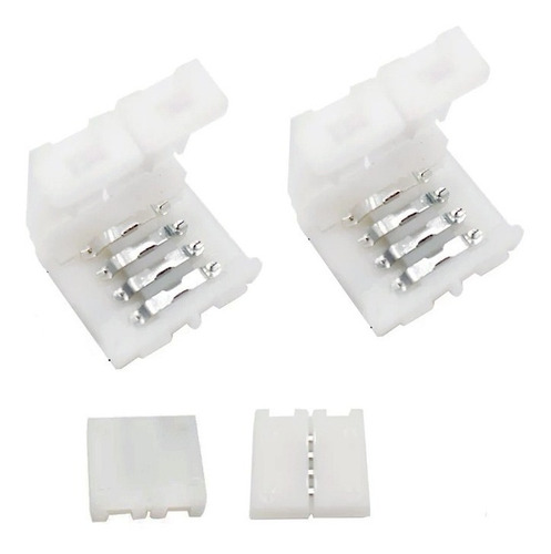 Imagen 1 de 9 de 10 X Conector Doble Hebilla Para Tira De Led 5050 Rgb