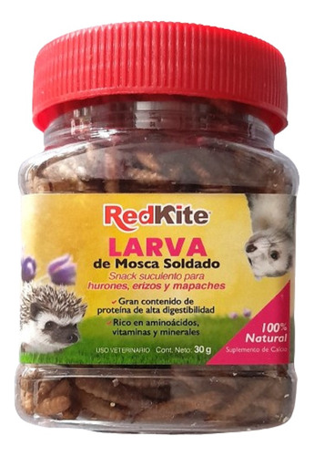 Larva De Mosca Soldado Mapache Erizo Hurón 30g