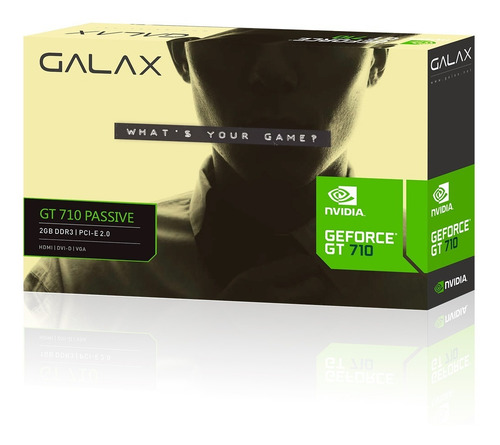 Imagem 4 de 4 de Placa De Vídeo Galax Gt 710 2gb Ddr3 - Nova Na Caixa