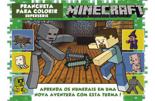 Livro: Minecraft Aprenda Os Numerais Pranchet Para Colorir, De Ibc - Instituto Brasileiro De Cultura Ltda. Série Indefinido, Vol. 20. On Line Editora, Capa Mole, Edição 20 Em Português, 2020