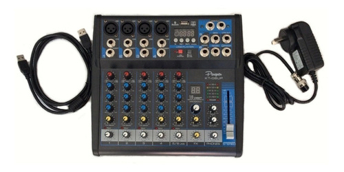 Consola Parquer 6 Ch Usb Efectos Grabacion Bluetooth Xlr 48v