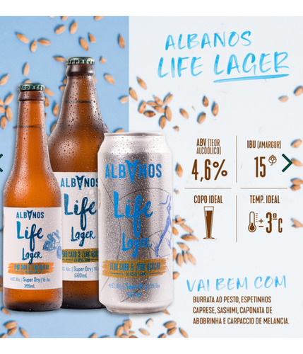 Cerveja Albanos Fit Sem Carboidrato, Sem Áçucar Low Car C/10