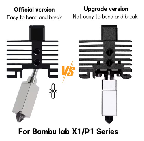 Kit Upgrade Hotend Atualizado Bambu Lab X1 X1c P1p P1s