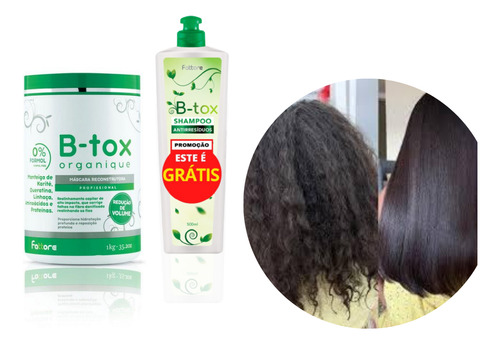 Botox Orgânico Btox Capilar Fattore 1kg Sem Formol