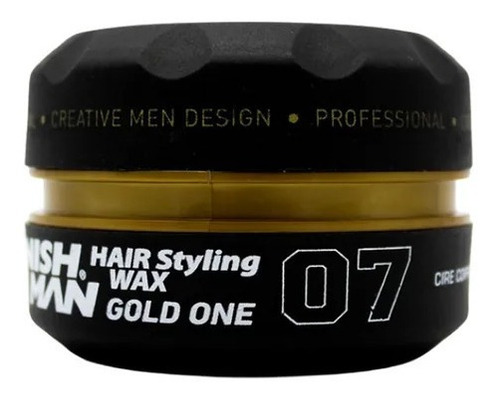 Cera Cabello Nishman Gold One 07 Fijación Brillo Firmeza