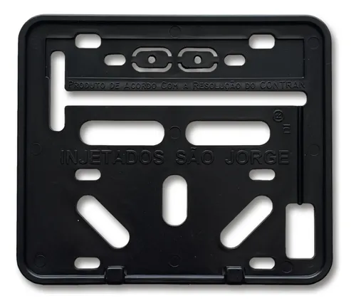 Suporte Reforço De Placa Mercosul Moto Protetor