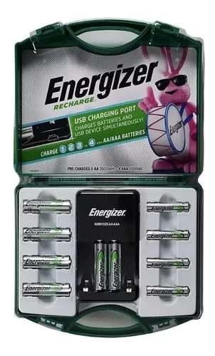 Pilas Recargables con Cargador Energizer 6 AA y 4 AAA