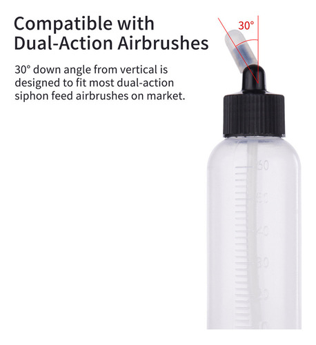 Mz 10 Botes De Pintura, 65 Ml, Aerógrafo, Doble Acción,