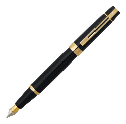 Pluma estilográfica Sheaffer Gifty 300 negra y dorada E0932553