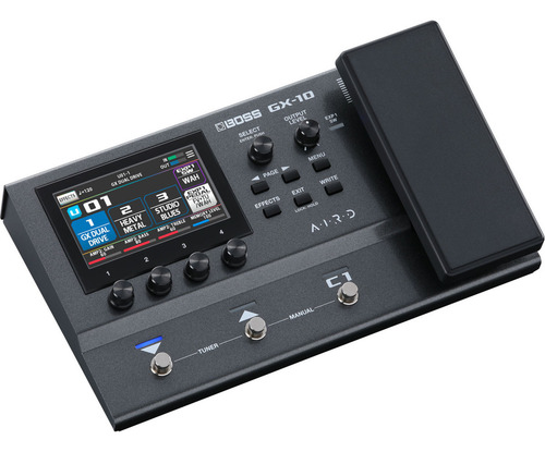 Procesador De Efectos Boss Gx-10 Para Guitarra Y Bajo Negro