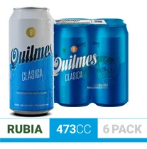 Comprar Pack X6 Cervezas Clásica Rubia Lata 2838 mL Quilmes