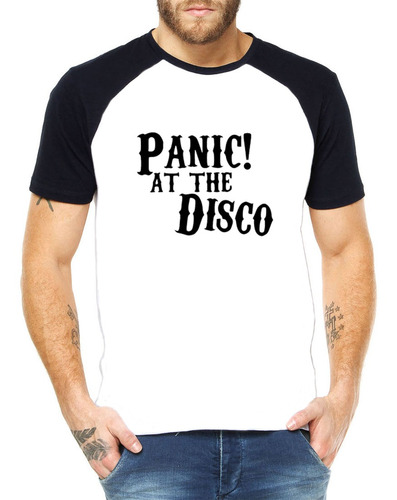 Camiseta Raglan Panic At The Disco 100% Poliéster