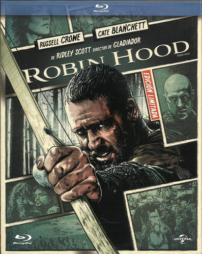 Robin Hood Blu Ray Pelicula Nuevo Russell Crowe