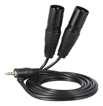 Comprar Cable De Audio 1.5m Xlr Macho Dual A 3.5mm Macho