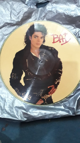 Disco De Vinilo De Michael Jackson Bad Blanco Limited