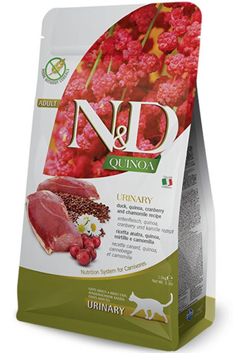Alimento Para Gatos N&d Quinoa Urinary Pato 1,5kg Np