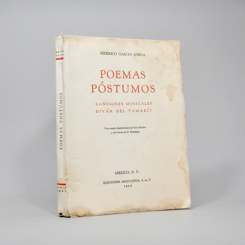 Poemas Póstumos Federico García Ediciones Mexicanas 1945 