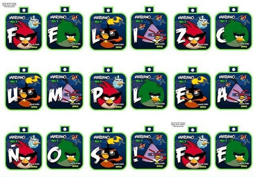 Kit Imprimible Angry Birds Full Fiesta 3x1