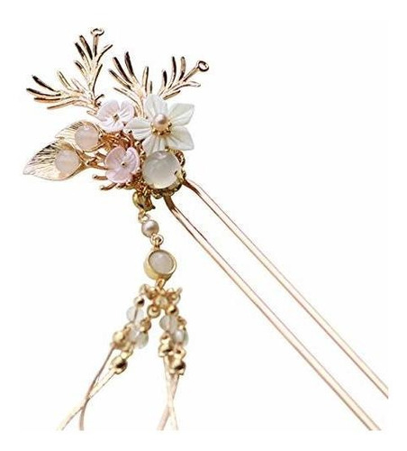 Horquillas - Yuri Hairpin Hair Clasp Sticks Picks Pearl Shel