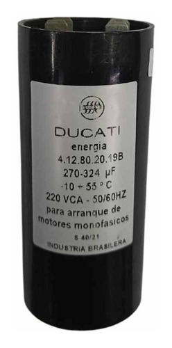 Capacitor Electrolitico De Arranque De Motor 270 -324 Uf