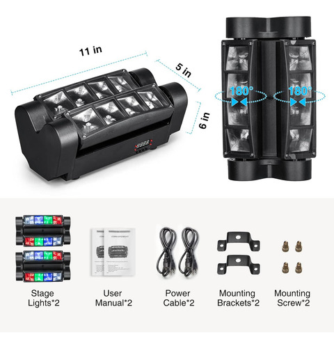 Luces De Dj Spider Moving Head, Luces De Escenario Para F...